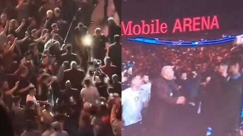 Arman Tsarukyan Punch a Fan During His Walkout at UFC 300