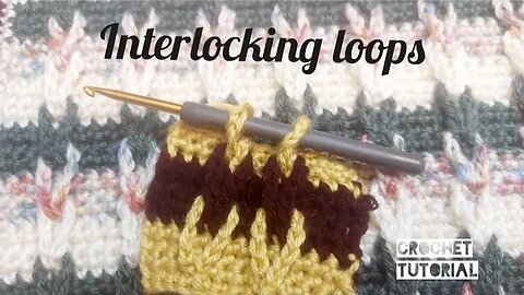 Interlocking Loops Crochet Stitch Tutorial (Mock Cable Stitch that is SO EASY!)