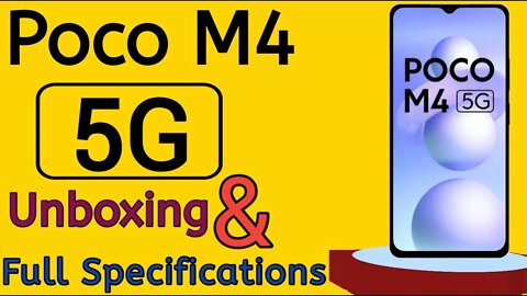 Poco M4 5G Unboxing And Full specifications