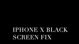 iPhone Black Screen Fix