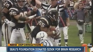 Seau's Foundation donates $250k for brain research