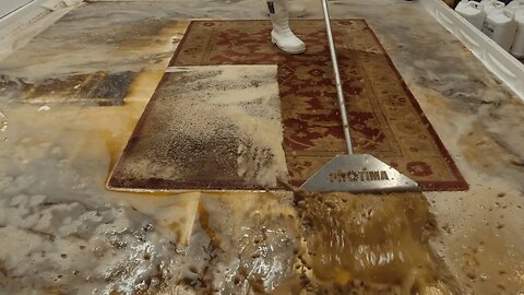 Tobacco Damaged Carpet Cleaning | Relaxing ASMR Rug Cleaning