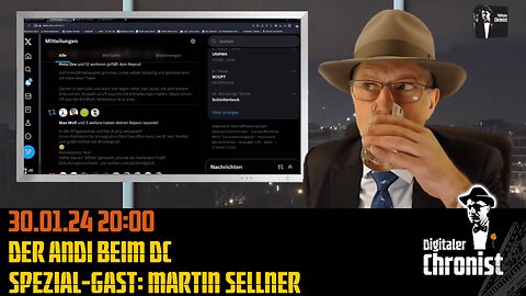 Aufzeichnung vom 30.01.24 Direktübertragung! Der Andi beim DC - Spezial-Gast: Martin Sellner