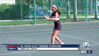 14-year-old tennis phenom Violeta Martinez