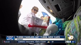 Three San Diego families get three new cars