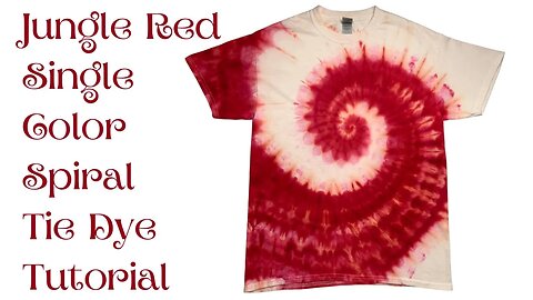 Tie-Dye Designs: Jungle Red Peppermint Swirl - Could Be A Christmas Shirt