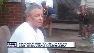 Search for teen accused of killing girlfriend's grandfather in Detroit