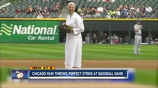 Chicago nun goes viral after perfect first pitch