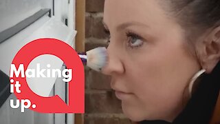 MUA carries out an appointment through letterbox to avoid Coronavirus