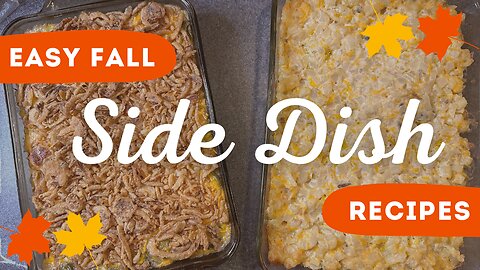 Traditional Thanksgiving Sides, Make ahead Dishes, Fall Comfort Foods!