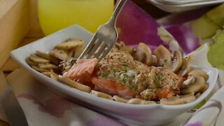 Salmon with Walnut Crust