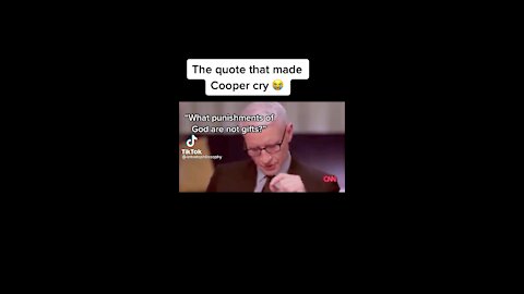 The quote that made Anderson Cooper Cry