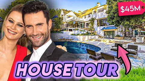 Adam Levine & Behati Prinsloo | House Tour | Pacific Palisades Mega Mansion & More