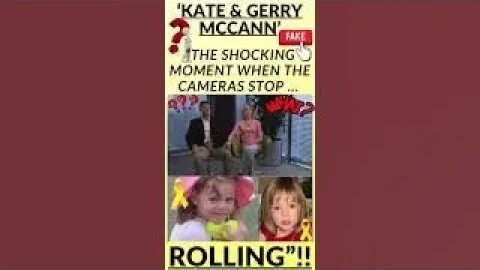 🔎 ‘KATE & GERRY MCCANN’ “THE SHOCKING MOMENT WHEN THE CAMERAS STOP ROLLING”!! #madeleinemccann