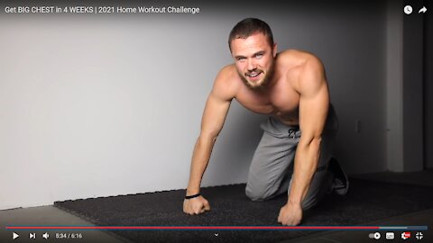 Get BIG CHEST in 4 WEEKS | 2021 Home Workout Challenge