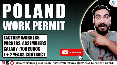 POLAND WORK PERMIT VISA 2023 POLAND WORK VISA FOR INDIANS IN POLAND VISA updates | A2Z SERVICEZ