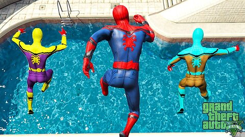 GTA 5 | Spiderman Jumping , Ragdolls , Rainbow | Games | PC Games
