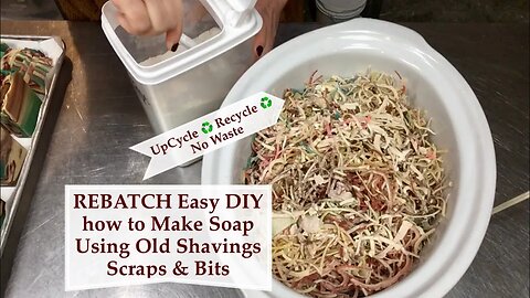 How to Make Easy DIY REBATCH ♻️ Soap using Old scraps, shavings & bits ♻️ | Ellen Ruth Soap