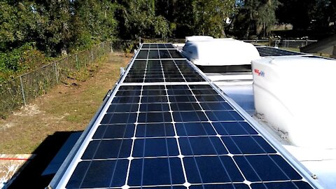 E9 – Renogy Solar Panels Layout - Cargo Trailer Conversion To Travel Trailer