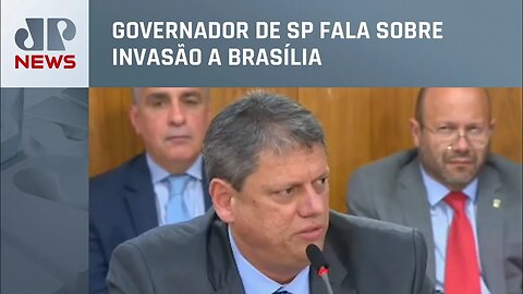 Tarcísio de Freitas: “Brasil construiu a ‘duras penas’ a sua democracia”