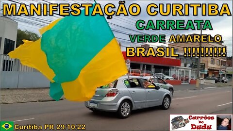 Manifestação Curitiba Carreata Presidente Bolsonaro 2022 29/10/22 Carrões do Dudu Curitiba PR Brasil