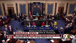 Senate votes to move forward with Kavanaugh vote