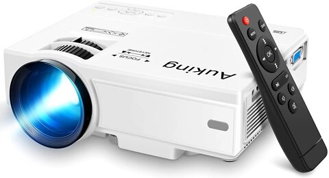 AuKing Mini Projector 2022 Upgraded Portable Video-Projector