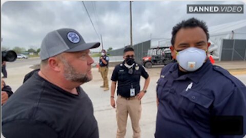 Alex Jones confronts security guards at an illegal immigrant holding center 7M20S