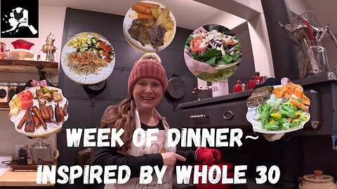 What we eat in a week on #whole30! Low and slow on the wood Cookstove!