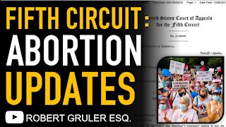 Fifth Circuit Texas Abortion Case USA vs. Texas Update and DOJ Response​