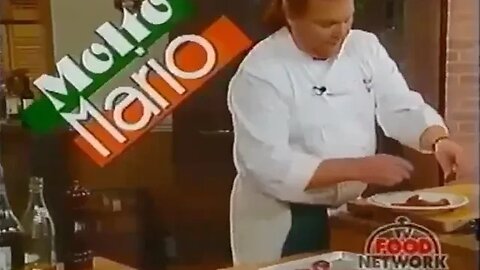 Lost Molto Mario Cooking Show "We're Cooking Up Squabs!" [al mattone] (1996) Food Network FoodTV