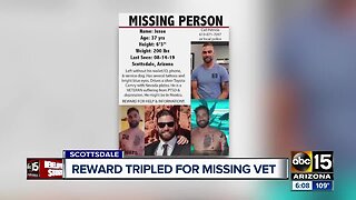 Reward triples for missing combat veteran from Scottdale