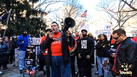NYC City Hall Rally on Vaccine Mandate Deadline for City Workers - Full Event