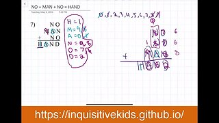 Basic Cryptarithm Problems | Problems 6 - 10