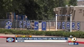 Search for man who followed girl from school