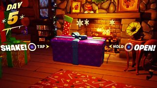 Fortnite Winterfest - DAY 5 Opening Up GIFTS