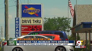 Ohio gas tax increase hits drivers