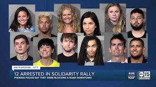 Phoenix police arrest 12 at rally for racial justice