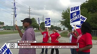 GM workers say strike is not just about union contract