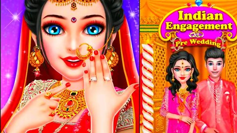 Indian queen love marriage-face spa- makeup-dress up- girl games-Android gameplay