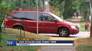 Milwaukee musician's van stolen three times