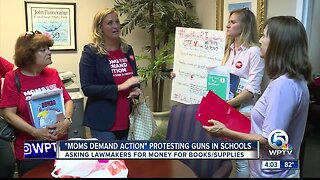 'Moms demand action' protesting guns in schools