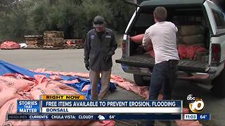 Free items to prevent erosion, flooding