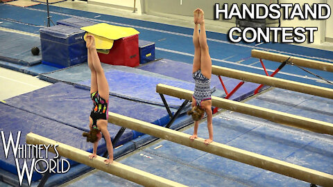 Handstand Contest at the Gym | Whitney Bjerken Gymnastics