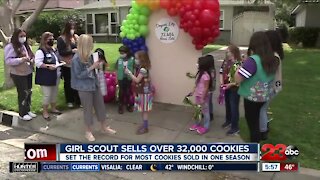 California Girl Scout sells over 32,000 boxes of cookies, set the record for most cookies sold in one season