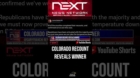 Colorado Recount Reveals Winner #shorts