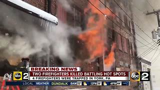 2 firefighters dead after building on fire collapses