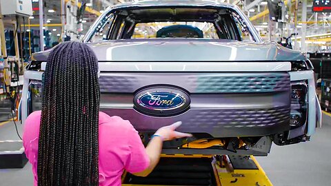 FORD F150 LIGHTNING MANUFACTURING | Electric Pickup Truck Production Line