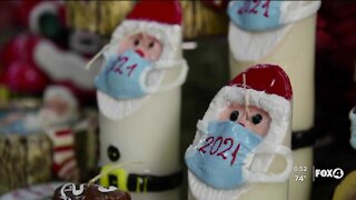 Christmas candles raise awareness of the importance of masks