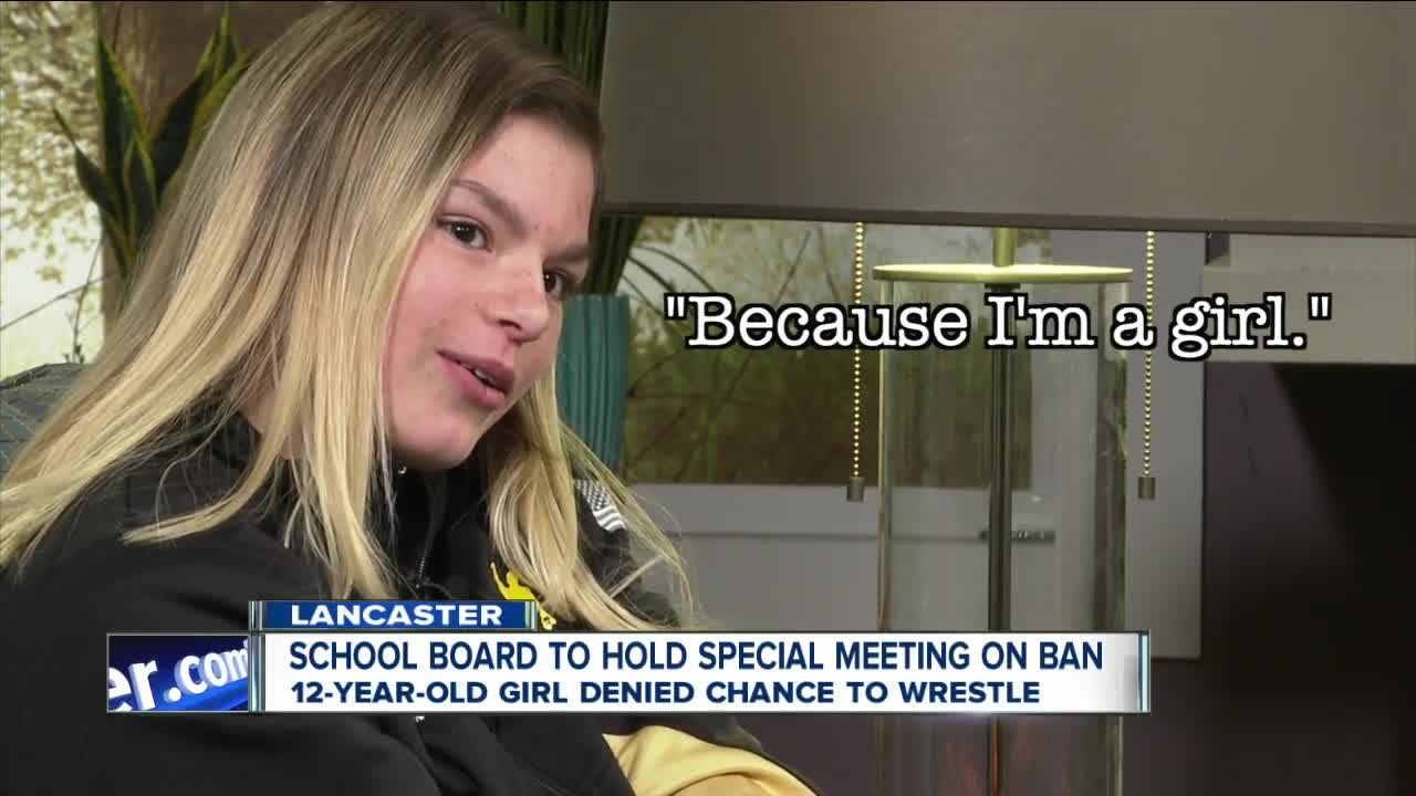 Lancaster Schools to hold special meeting to discuss ban on 12-year-old girl who wants to wrestle